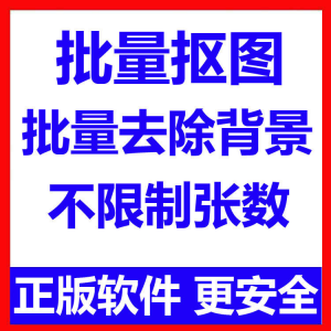 批量抠图工具 全自动去除图片背景软件 本地运行 不限制张数|淘宝虚拟仓