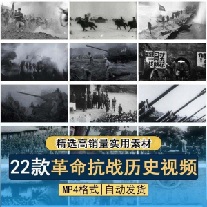 抗日战争解放战争革命斗争长征精神历史纪录片影像资料视频素材|淘宝虚拟仓