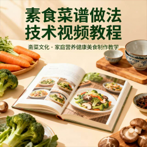 素食菜谱制作技术视频教程家庭营养健康美食教学设计素材|淘宝虚拟仓