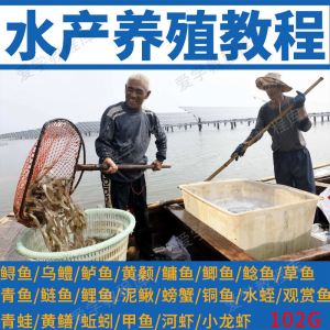水产养殖影片教程黄颡泥鳅螃蟹乌鳢鲈鱼鲟鱼水蛭养鱼技术培训课程|淘宝虚拟仓