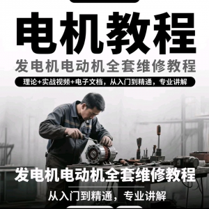 电机教程视频发电机电动机结构原理维修技术小学素材布线图教程|淘宝虚拟仓