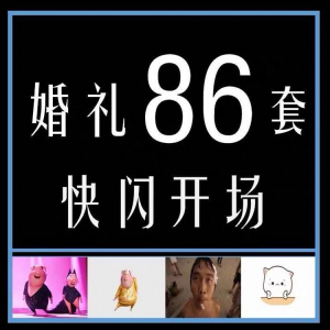 婚礼快闪开场PPT模板中式求婚庆创意搞笑震撼视频制作mv|淘宝虚拟仓