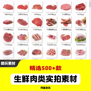 生鲜肉类猪肉羊肉牛肉实拍素材电商外卖新鲜菜品宣传图片|淘宝虚拟仓