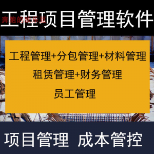 建筑工程项目管理软件分包材料财务合同签证管理工程成本控制系统|淘宝虚拟仓