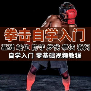 全套拳击指导视频教程自学零基础小白入门自卫搏击格斗防护资料|淘宝虚拟仓